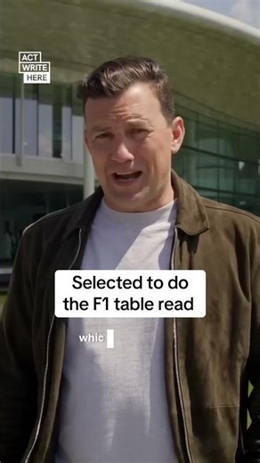 Selected to do the F1 table read #screenplay