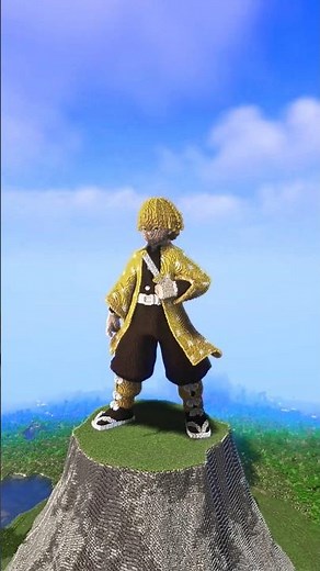 Minecraft Demon Slayer Zenitsu Build Timelapse 🤯