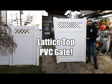 How To Build a Lattice Top PVC Gate