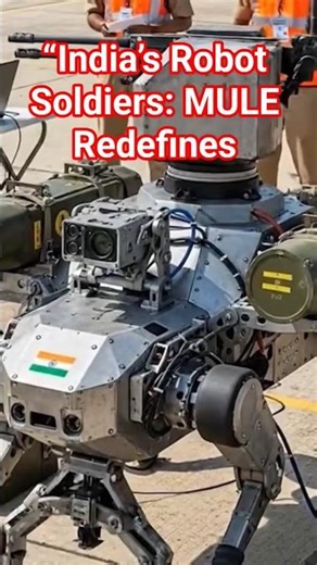 “India’s Robot Soldiers: MULE Redefines Future Warfare 🇮🇳🤖”
