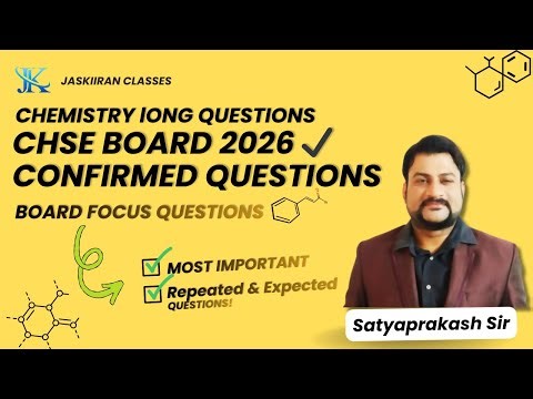 CHSE Board 2026 | Most Important Long Questions | Final Board Preparation