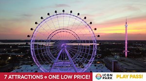 1.7K views · 41 reactions | ✔ 7 Attractions ✔ 1 Low price ✔Endless possibilities for a day of fun at ICON Park.  Check out our best ticket option yet for seeing all that ICON Park has to offer, the Play Pass:  https://bit.ly/2Hy8BtL #VisitOrlando #ICONPark #OrlandoAttractions #InternationalDrive | ICON Park | Facebook