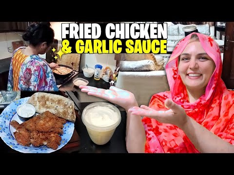 Restaurant-Style Fried Chicken Broast & Garlic Dip 🔥🤤 | Simple Homemade Recipe 😋