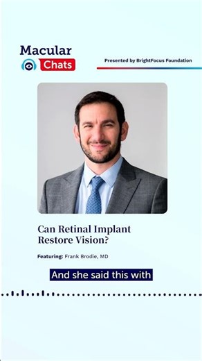 Can Retinal Implants Restore Vision? (Short) #maculardegeneration
