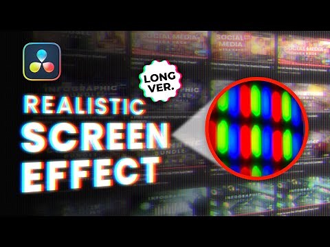 Realistic LED Screen Effect in Davinci Resolve