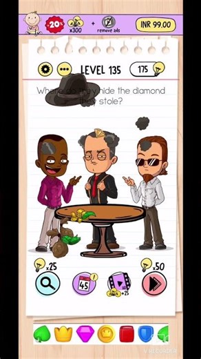 Level 135 braintest game