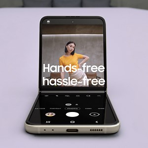 Hands-free, hassle-free. Capture your own selfie with #GalaxyZFlip3 5G.​ Order the Galaxy Z Flip3 5G before it's snapped up. | Samsung