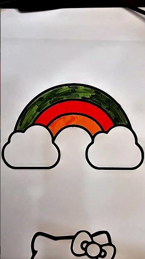 Coloring a Beautiful Rainbow 🌈 | Fun & Easy Drawing for Kids | Coloring Nest