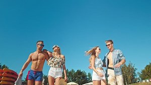 Young People Having Fun On Beach Stock Footage Video (100% Royalty-free) 19252495 | Shutterstock