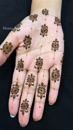Easy & Beautiful Eid Henna Design Tutorial | Henna Artistry By Nowrin