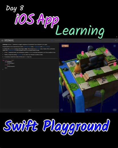 Day 8 ios app development learning with swift playground #iosappdevjourney #ios