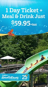 Splash and snack at the Most Trusted Water Park in the Smokies! Add a meal and drink to one-day water park tickets for just $5 tax. | Dollywood