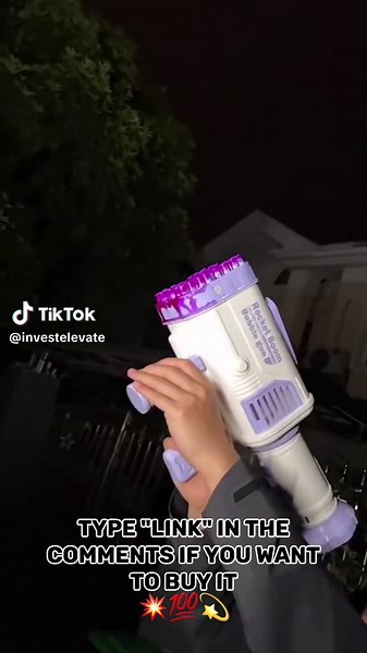 🔫 Have a blast with our Amazing Bubble Machine Gun! 🌈 💥 Experience endless bubbly fun with mesmerizing bubbles. Perfect for kids, outdoor playtime, and bubble lovers. Elevate your play with the Amazing Bubble Machine Gun now! #AmazingBubbleMachineGun #BubblyFun #KidsOutdoorPlay #BubbleLovers #BubbleGun #BubbleBlaster #OutdoorToys #KidsPlaytime #BubbleParty #BubblePlay