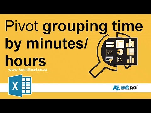 Group time by minute/ hour in Pivot Table
