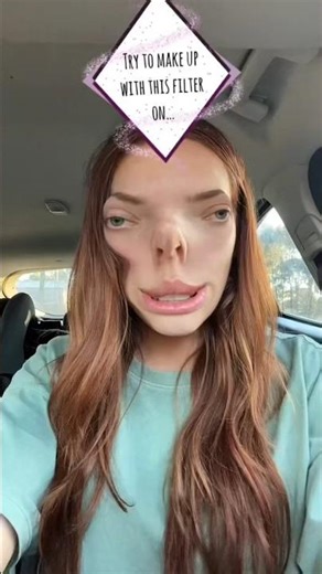 Step by step makeup using a filter / mega fail #ytshorts