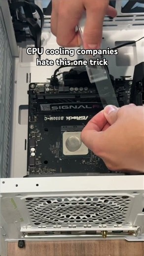 “New CPU Cooling Hack 💀” #pcgaming #pcgamer #benchmark