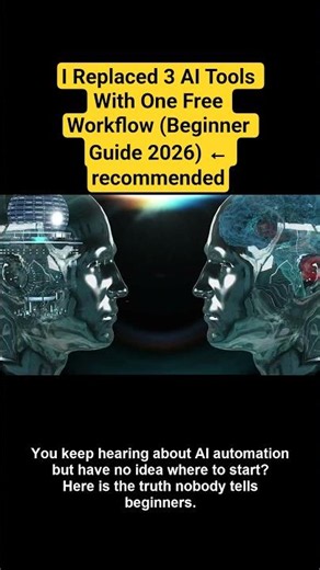 I Replaced 3 AI Tools With One Free Workflow (Beginner Guide 2026) ← recommended