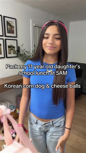 Packing Korean corn dogs & cheese balls 🤩 #koreancorndog #5am #schoollunch #packmylunch #fypシ