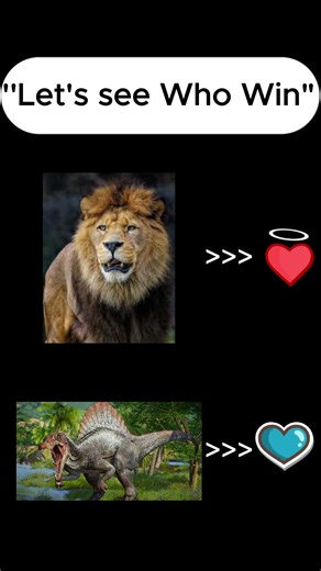 Spinosaurus VS Lion #dinosaur #edit #shortvideo #animals #new