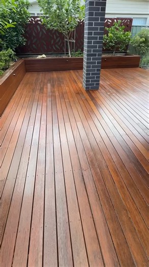 Eli the handy guy on Instagram: "Beautiful Merbau deck restored and looking fresh again! Easily sanded with @decksand_aus and finished with @intergrain"