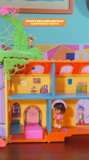 Spin Master on Instagram: "Dive into a world of adventure with the NEW Dora Explore & Play Rainforest Casita Playset! 🌿✨ Your little explorers can decorate, swing, dance, and slide into a rainforest adventure from home. Link in bio to shop! #DoratheExplorer #ImaginativePlay #DoraToys"