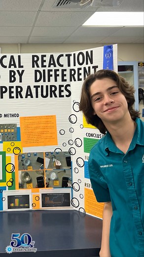 The Science Department celebrated its in-house Science Fair. This year we had over 300 projects competing. The winners by category are: Social & Behavioral Sciences 1st - Ramón Arroyo (12th grade) 2nd - Andrea Sierra Rodríguez (6th grade) 3rd - Manuel Estela (10th grade) Physics 1st - Sebastián Ovalle (7th grade) 2nd - Diego Marrero (8th grade) 3rd - Lianna Talavera (8th grade) Honorific Mentions: Gabriel Rodríguez (12th grade) Alejandro Hernández (10th grade) Isabella Y. Shin (7th grade) Adrián