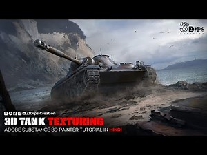 How to Texture a Tank 3D Model in Adobe Substance 3D Painter | Step-by-Step Tutorial #texturing