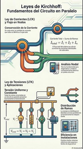 Leyes de Kirchhoff en Circuitos en Paralelo | Corriente y Tensión sin Enredos #LeyesDeKirchhoff