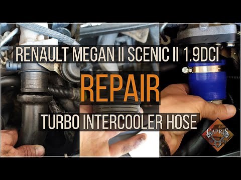 Renault Megane II/ Scenic II 1.9 dCi TURBO REPAIR intercooler turbine pipe repair