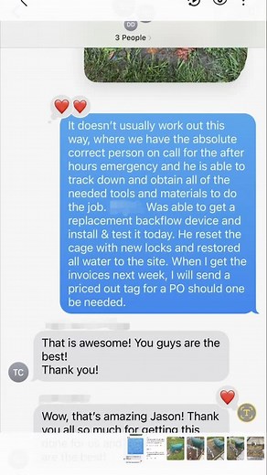 These are always nice. This is in response to the install I did this weekend after their backflow preventer was stolen. #Plumber #Union #Pro #Professional #ServiceTech #Trades #Tradesman #Plumbing #DirtyHandsCleanMoney #Backflow @zurnwater @wattswater @watts_syncta @milwaukeetool @fergusonenterprises @ariatwork @pacesupplycorp @viegallc | The Adventures of Voodoo Jack