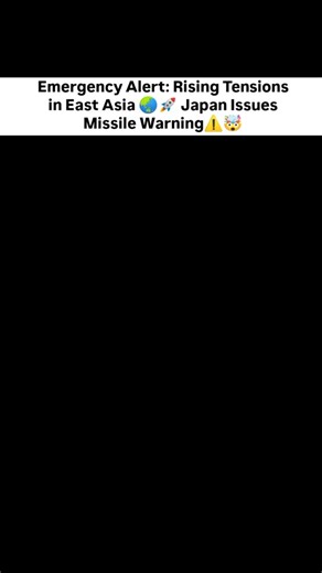 Global info • Business • Facts • Finnace on Instagram: "🚨 Global Alert from Japan’s Prime Minister’s Office 🚨 The world watches closely as Japan issues an emergency alert following reports of a suspected ballistic missile launch by North Korea. This development has once again ignited serious concerns over regional security, military escalation, and global stability in East Asia. With diplomatic tensions already high, such incidents underline the fragile balance of power in the Asia-Pacific reg