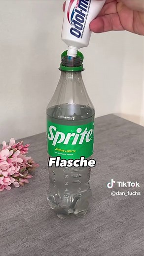 Ein effektiver Haushaltstrick mit Sprite und Zahnpasta