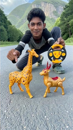 Amar 2Ta Remote Control Suto Horin Vs Giraffe Rc Animal Unboxing😍