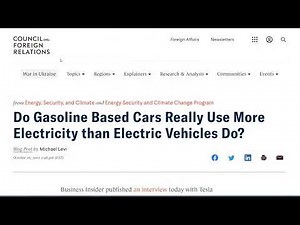 How much electricity does refining gasoline actually use?