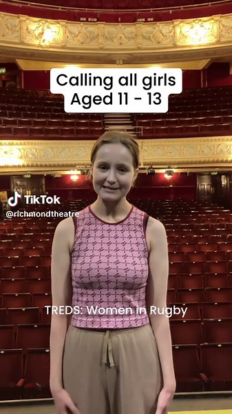 Calling all girls aged 11 - 13 🏉 FREE workshops! Using rugby-inspired movement, devise a unique theatre performance to perform on stage at our Open Day 💚 🔗 Sign up link in our bio! #womeninrugby #ages11to13 #theatre