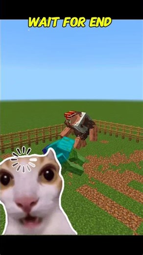 SILENT BATTLE! Muted Zombie vs Villager 🧟‍♂️🆚👨‍🌾 #Minecraft