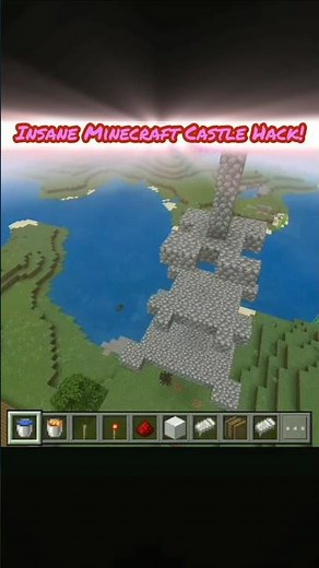 Insane Minecraft Castle Hack You Must Try! 🤯🏰 #minecraftbuilding #minecraft #minecrafttutorial