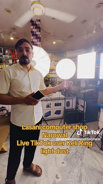 Lasani computer shop Narowal Live TikTok user Keli Ring light dust#narowal #zafarwal #foryou #shakargarh #pasrur