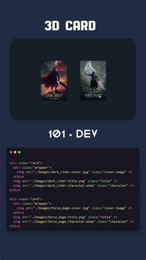 Interactive 3D Card Design using CSS | Web Development #coding #frontendcourse #html