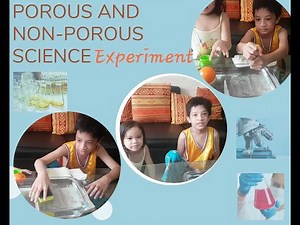 POROUS and NON-POROUS | SCIENCE EXPERIMENT | WEEK 1| ACTIVITY 1