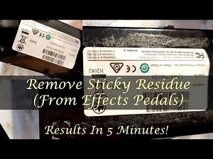 Remove Sticky Velco Residue (Guitar Effects Pedal)