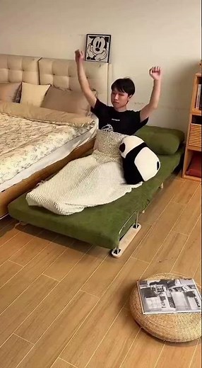 一人暮らし最強✨折りたたみソファベッド🛋️➡️🛏️ 省スペースで快適生活 #ソファベッド #一人暮らし#sofabed