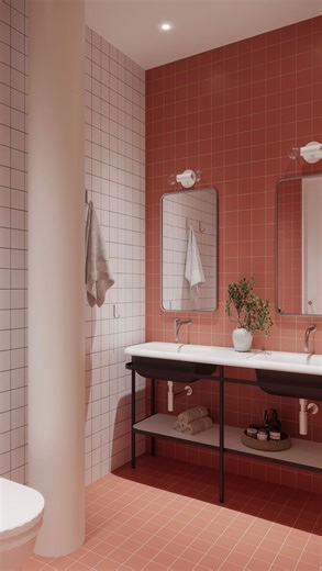 DNB Renovations on Instagram: "From our initial meeting to the last tile, this Flatiron District loft master bath has been completely reimagined. By slightly reducing the bathroom size, we created a generously sized walk-in closet, removed the old tub, and constructed a spacious hotel-style shower. Finished with Zia tiles, a Robern vanity, and Cocoon fixtures, this renovation transforms a loft into a true retreat. @zia_tile @robern @cocoonbathroom #bathroomremodel#maaterbathroomremodel#masterbat