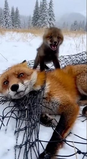 Rescue a Fox Trapped in Nets