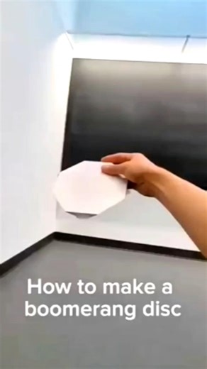 How to make a Boomerang Disc, Returnable Paper Disc ##shorts #shortfeed