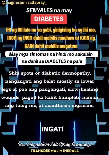 Ano nga ba ang MSS o MAGNESIUM SALT SPRAY? Ito ay pinagsama-samang mga MINERALS, pangunahin ang MAGNESIUM, na inilagay sa isang bote at ipinapahid lang sa BALAT o sa apektadong bahagi, NAPAKALAKI ng kinalaman ng pagkakaron ng ibat-ibang karamdaman kapag NAWAWALAN ng SAPAT na MINERALS o kaya hindi ito balanse, kaya kapag nabigyan mo ng sapat na minerals ang katawan mo kusang magsisiwalaan ang mga nararamdaman dahil naa-ACTIVATE nito ang NATURAL HEALING MECHANISM, lalo kung masasabayan ng iba pang