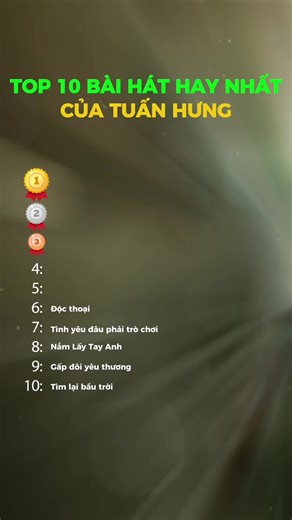 Top 10 bài hát hay nhất của Tuấn Hưng phần 2