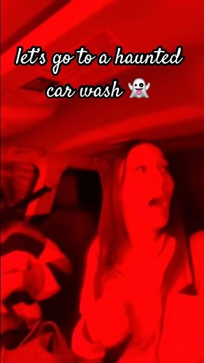 going to a haunted car wash #hauntedcarwash #scary #haunted #scaryshorts #halloween #spookyseason