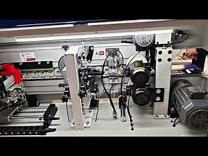 Compact edge banding machine operation process real shot