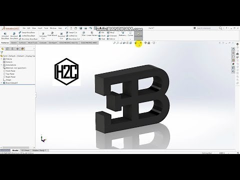 How to make Bugatti Logo || Solidworks Tutorial